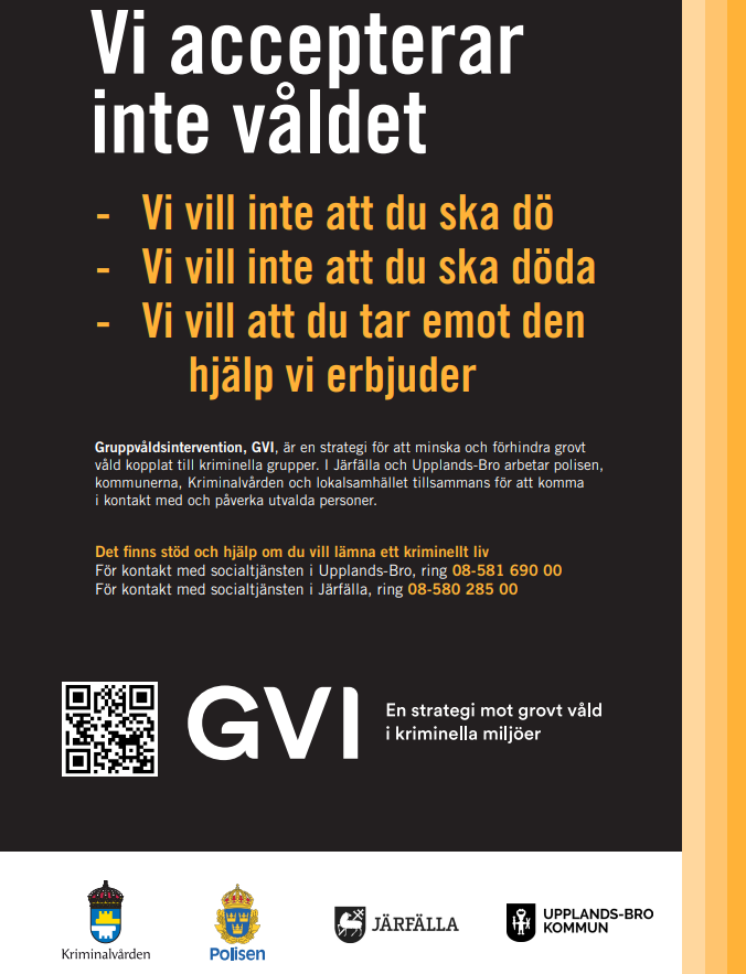 Vi accepterar inte våldet!